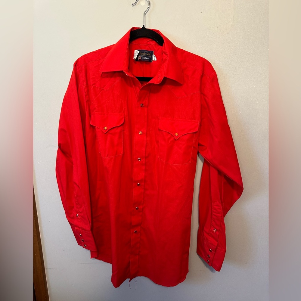 VTG panhandle slim cowboy western pearl snap